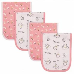 Gerber® BabyPreemie - 24M 4-Pack Baby Girls Ballerina Terry Burp Cloths