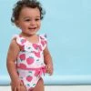 Gerber® Baby & Toddler Girls Summer Blossom One-Piece Swimsuit With Ruffle See What's New