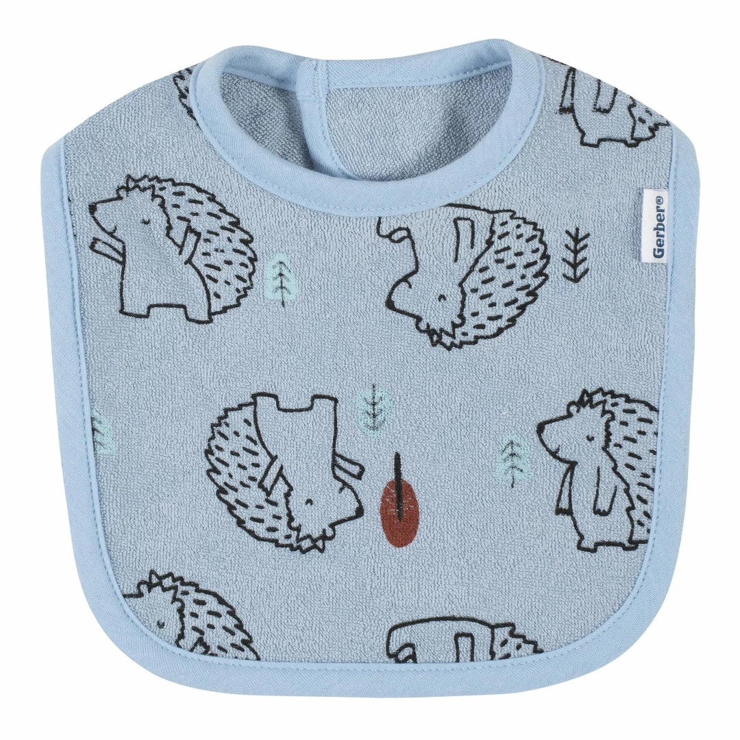 Buy 🥰 Gerber® BabyPreemie - 24M 4-Pack Baby Boys Fox Bibs 👏 4 Gerber® BabyPreemie - 24M 4-Pack Baby Boys Fox Bibs