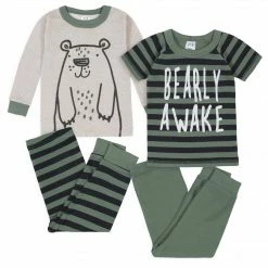 Gerber® 4-Piece Infant & Toddler Boys Bear Snug Fit Cotton Pajamas