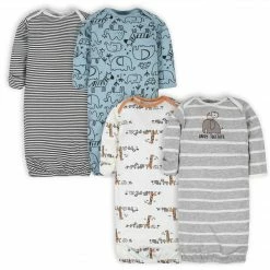 Gerber® 4-Pack Baby Boys Jungle Gowns