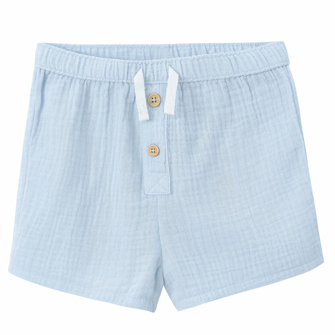 Discount ✔️ Gerber® Kids Infant & Toddler Neutral Blue Gauze Shorts 🛒 2 Gerber® Kids Infant & Toddler Neutral Blue Gauze Shorts