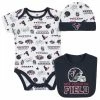 NFL Houston Texans 3-Piece Baby Boys Bodysuit, Bib, And Cap Set