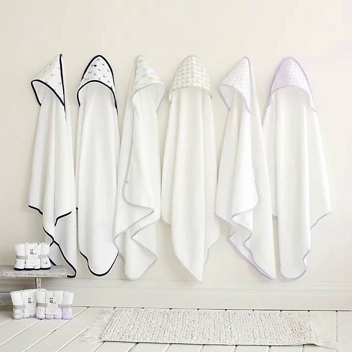 Outlet 👏 Just Born 2-Pack 👧 Girls Lilac Trellis Hooded Towels BabyPreemie - 24M ⌛ 2 Just Born 2-Pack Girls Lilac Trellis Hooded Towels BabyPreemie - 24M