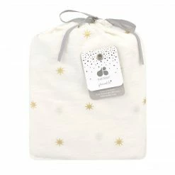 Just Born By Gerber® Baby Neutral Gold Burst Jersey Knit Crib Sheet