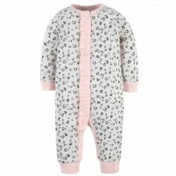 Gerber® 2-Piece Baby Girls Purrfectly Cute Coverall & Headband Set