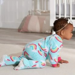 Gerber® BabyPreemie - 24M 2-Pack Baby & Toddler Girls Rainbow Fleece Pajamas