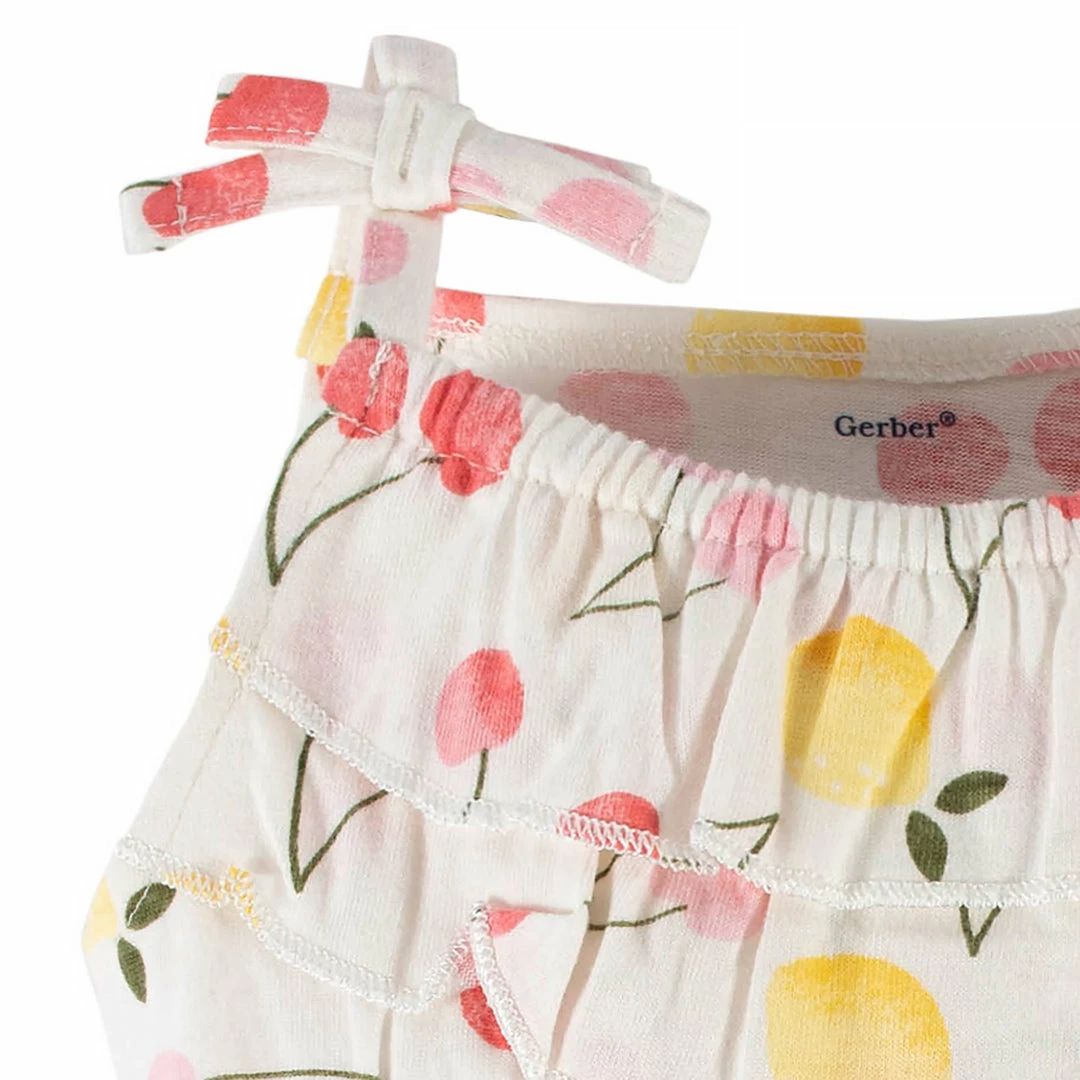 Cheap 👏 Gerber® 2-Pack Baby & Toddler 👧 Girls Cherry Kisses Tank Rompers ⭐ 9 Gerber® 2-Pack Baby & Toddler Girls Cherry Kisses Tank Rompers
