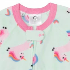 Gerber® 4-Pack Baby Girls Rainbows & Unicorns Fleece Pajamas