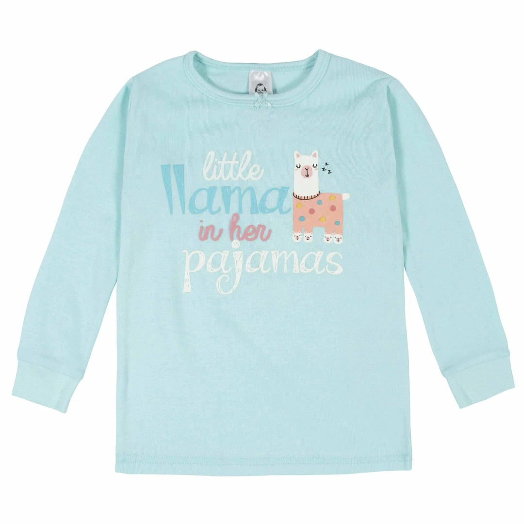 Flash Sale ⌛ Gerber® 4-Piece Infant & Toddler 👧 Girls Llama Snug Fit Cotton Pajamas BabyPreemie - 24M ⭐ 3 Gerber® 4-Piece Infant & Toddler Girls Llama Snug Fit Cotton Pajamas BabyPreemie - 24M