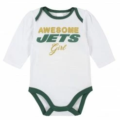 NFL BabyPreemie - 24M New York Jets Baby Girls Bodysuit, Pant, And Cap Set