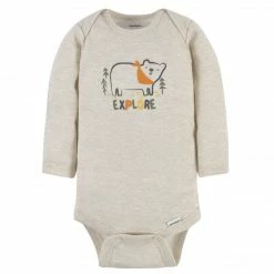 Gerber® 3-Pack Baby Boys Beary Cute Long Sleeve Onesies® Bodysuits BabyPreemie - 24M