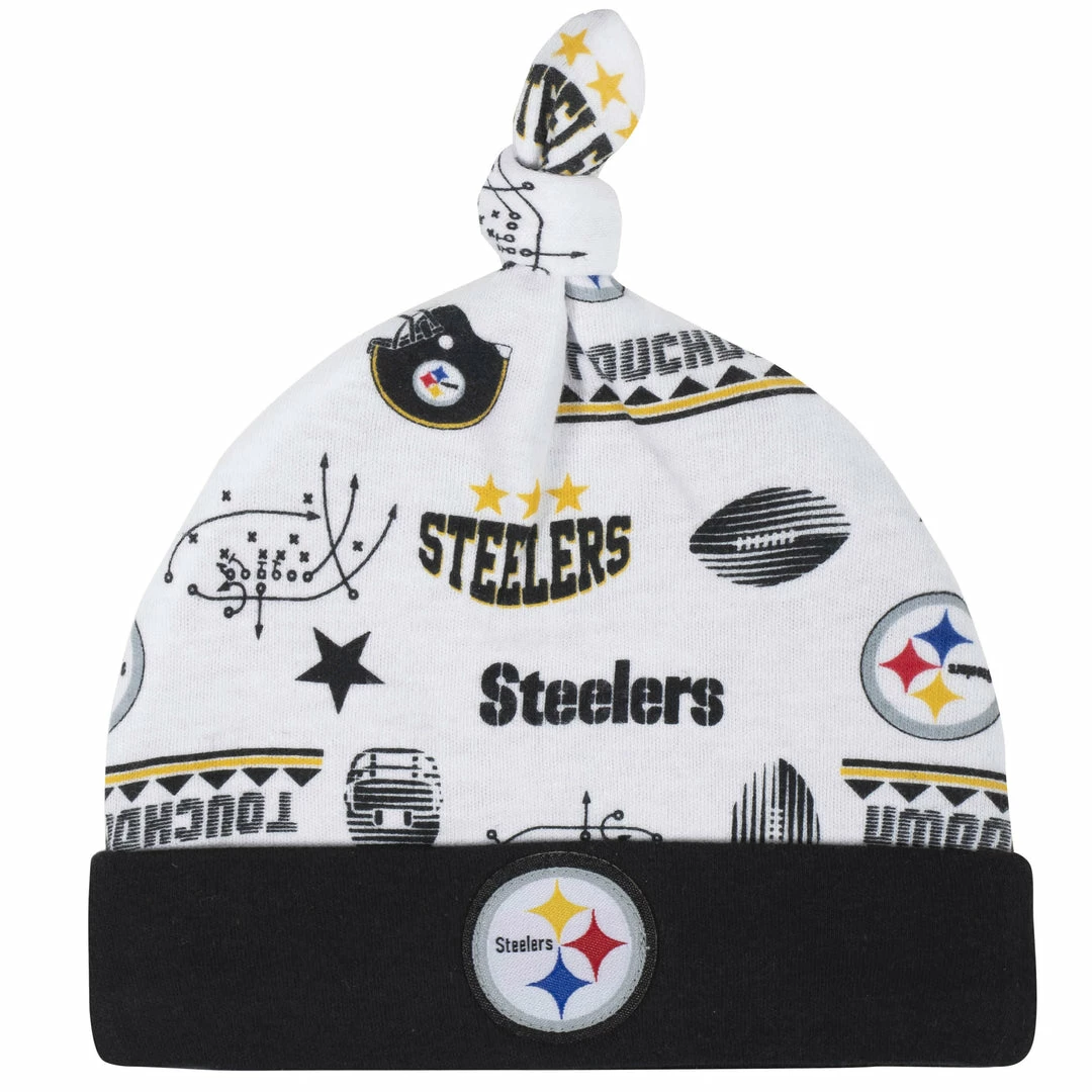 Discount ๐ NFL Pittsburgh Steelers 3-Piece Baby Boys Bodysuit, Sleep 'N Play, And Cap Set ๐ 2 NFL Pittsburgh Steelers 3-Piece Baby Boys Bodysuit, Sleep 'N Play, And Cap Set