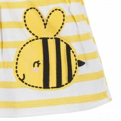 Discount ⌛ Gerber® 3-Piece Baby & Toddler 👧 Girls Bee Garden 👗 Dress, Diaper Cover & Headband Set 🥰 8 Gerber® 3-Piece Baby & Toddler Girls Bee Garden Dress, Diaper Cover & Headband Set