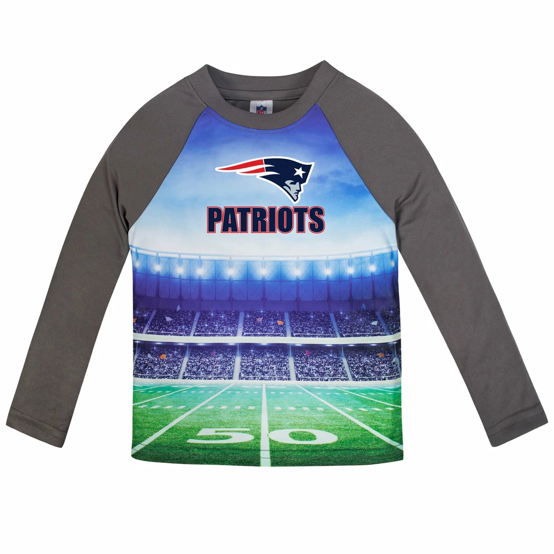Top 10 👏 NFL New England Patriots Boys Long Sleeve Tee 👕 Shirt ❤️ 1 NFL New England Patriots Boys Long Sleeve Tee Shirt