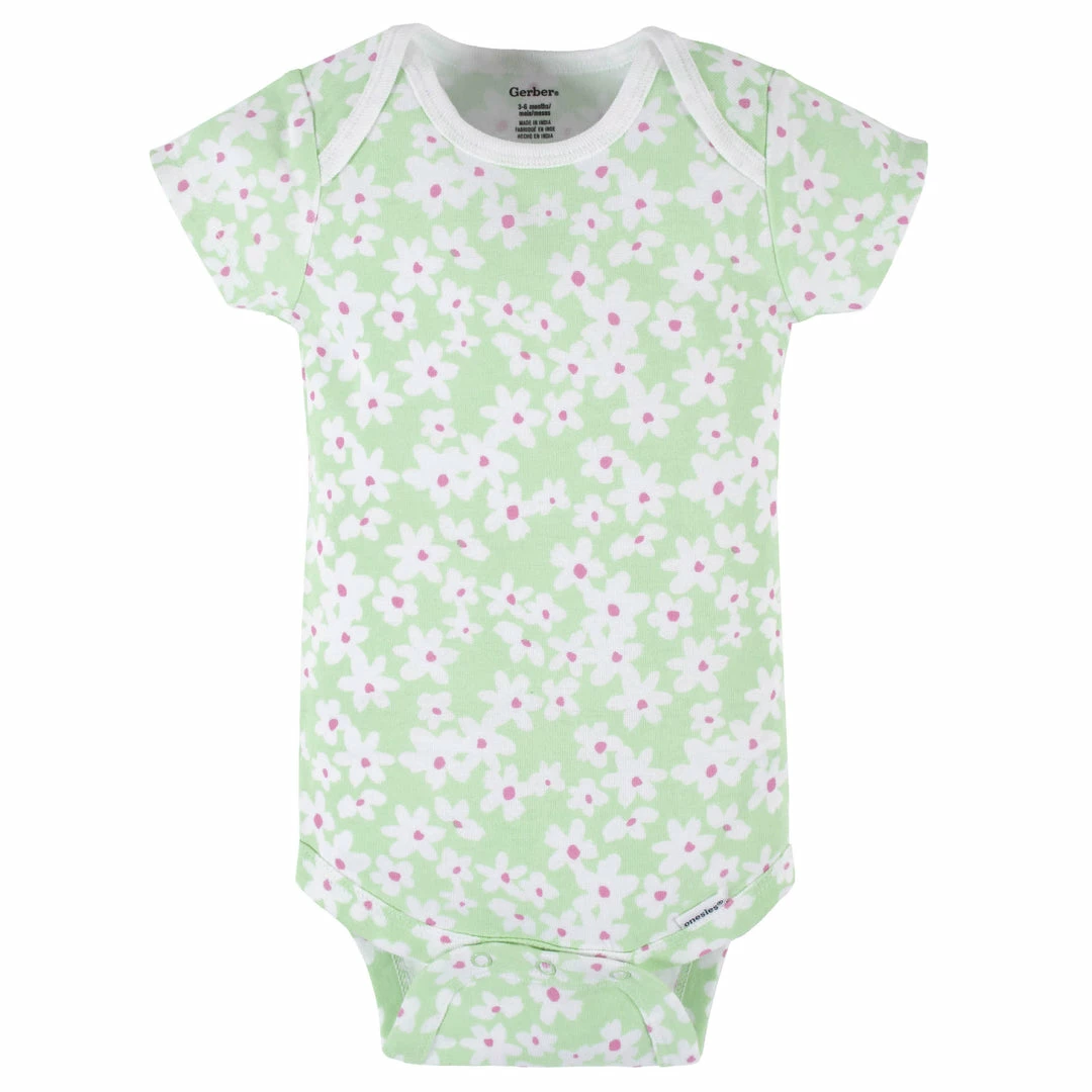 Top 10 ✨ Gerber® 4-Pack Baby 👧 Girls 🌞 Summer Blossom Short Sleeve Onesies® Bodysuits See What's New ⭐ 7 Gerber® 4-Pack Baby Girls Summer Blossom Short Sleeve Onesies® Bodysuits See What's New