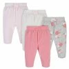 Gerber® 4-Pack Baby Girls Floral Microfleece Pants