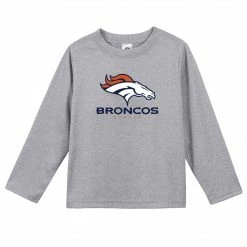 NFL Denver Broncos Boys Long Sleeve Tee Shirt BabyPreemie - 24M
