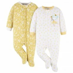 Gerber® See What's New 2-Pack Baby Girls Yellow Garden Sleep 'N Plays