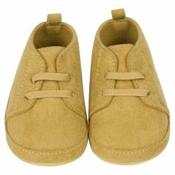 Gerber® BabyPreemie - 24M Baby Boys Taupe Faux Suede High Top Shoes