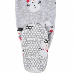Gerber® Baby Neutral Snowman Snug Fit Footed Cotton Pajamas
