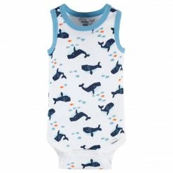 Coupon ✨ Gerber® 4-Pack Baby Boys Sea Friends Tank Onesies® Bodysuits 🔔 12 Gerber® 4-Pack Baby Boys Sea Friends Tank Onesies® Bodysuits