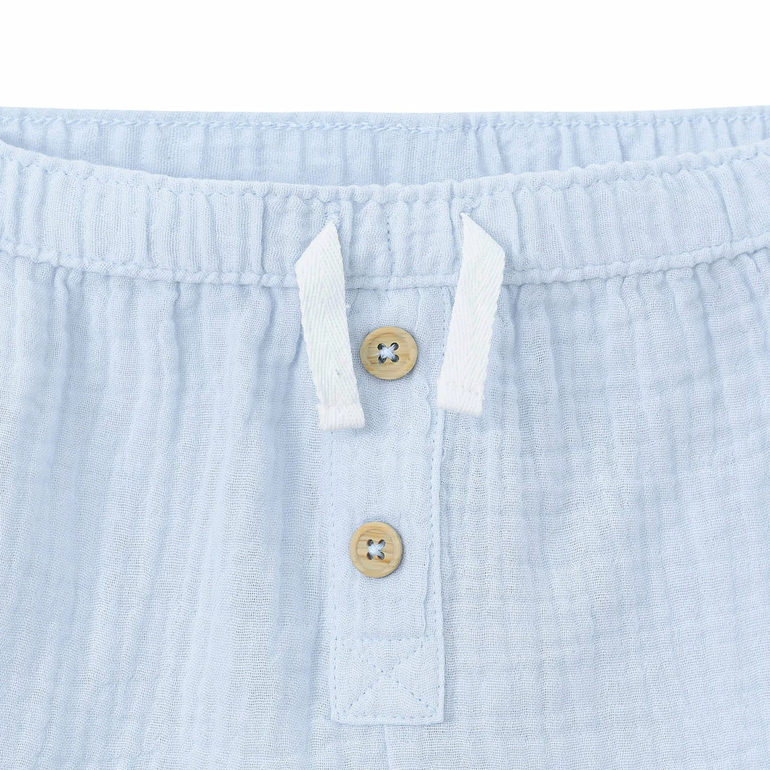 Discount ✔️ Gerber® Kids Infant & Toddler Neutral Blue Gauze Shorts 🛒 4 Gerber® Kids Infant & Toddler Neutral Blue Gauze Shorts