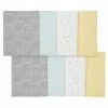 Gerber® 8-Pack Baby Neutral Animals Burp Cloths BabyPreemie - 24M