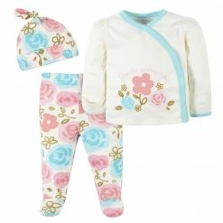 Gerber® BabyPreemie - 24M 3-Piece Baby Girls Princess Take-Me-Home Set