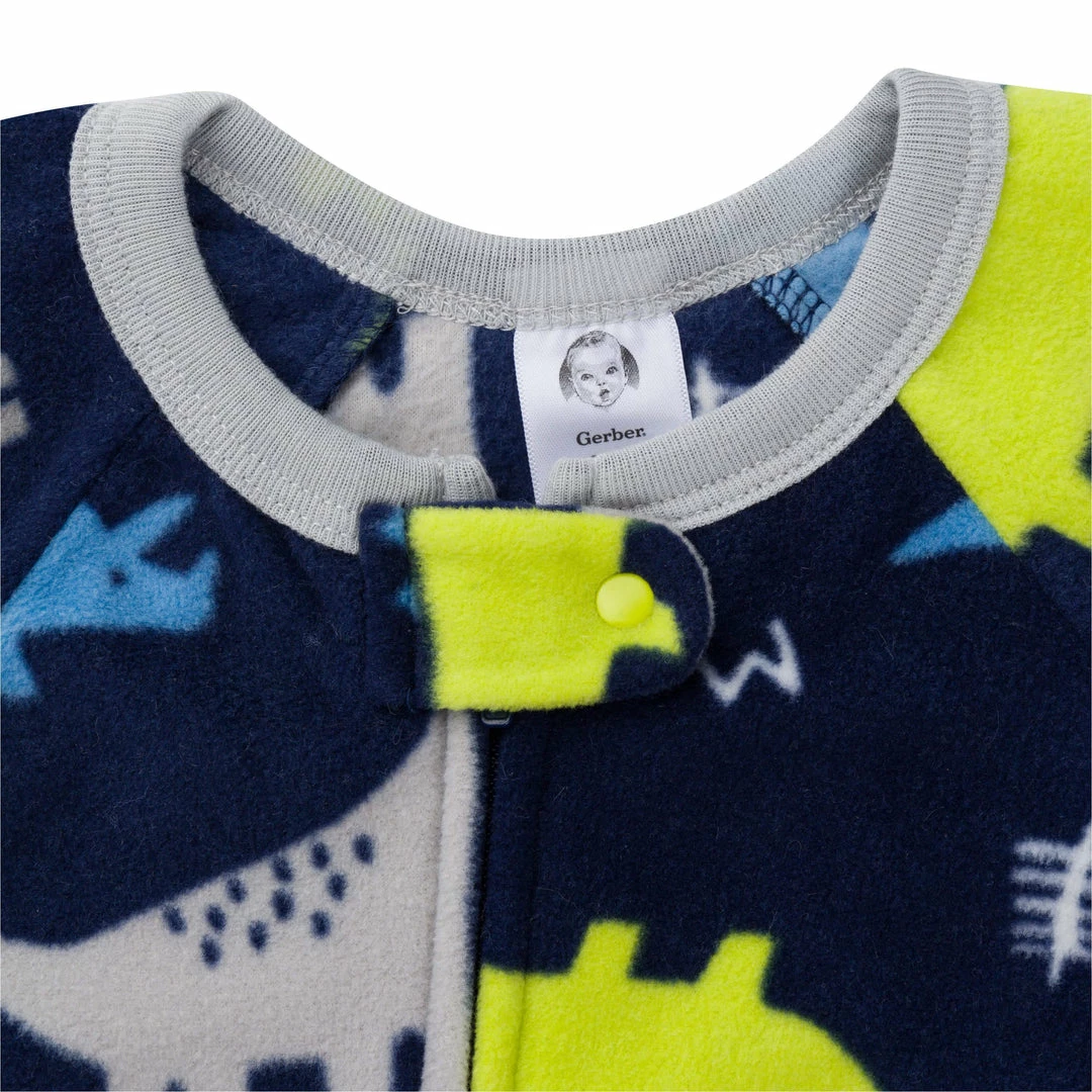 Hot Sale ✔️ Gerber® Toddler2T - 5T 2-Pack Baby & Toddler Boys Dinos Fleece Pajamas ⌛ 3 Gerber® Toddler2T - 5T 2-Pack Baby & Toddler Boys Dinos Fleece Pajamas