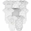 Gerber® 8-Pack Baby Neutral Sheep Short Sleeve Onesies® Bodysuits