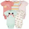 Gerber® BabyPreemie - 24M 5-Pack Baby Girls Rainbow Short Sleeve Onesies® Bodysuits