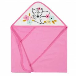 Gerber® Bath 2-Pack Baby Girls Fox Hooded Towels