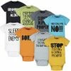 8-Pack Funny Baby Onesies® Brand Bodysuits BabyPreemie - 24M