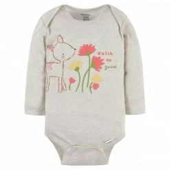 Gerber® BabyPreemie - 24M 3-Pack Baby Girls Floral Meadow Long Sleeve Onesies® Bodysuits