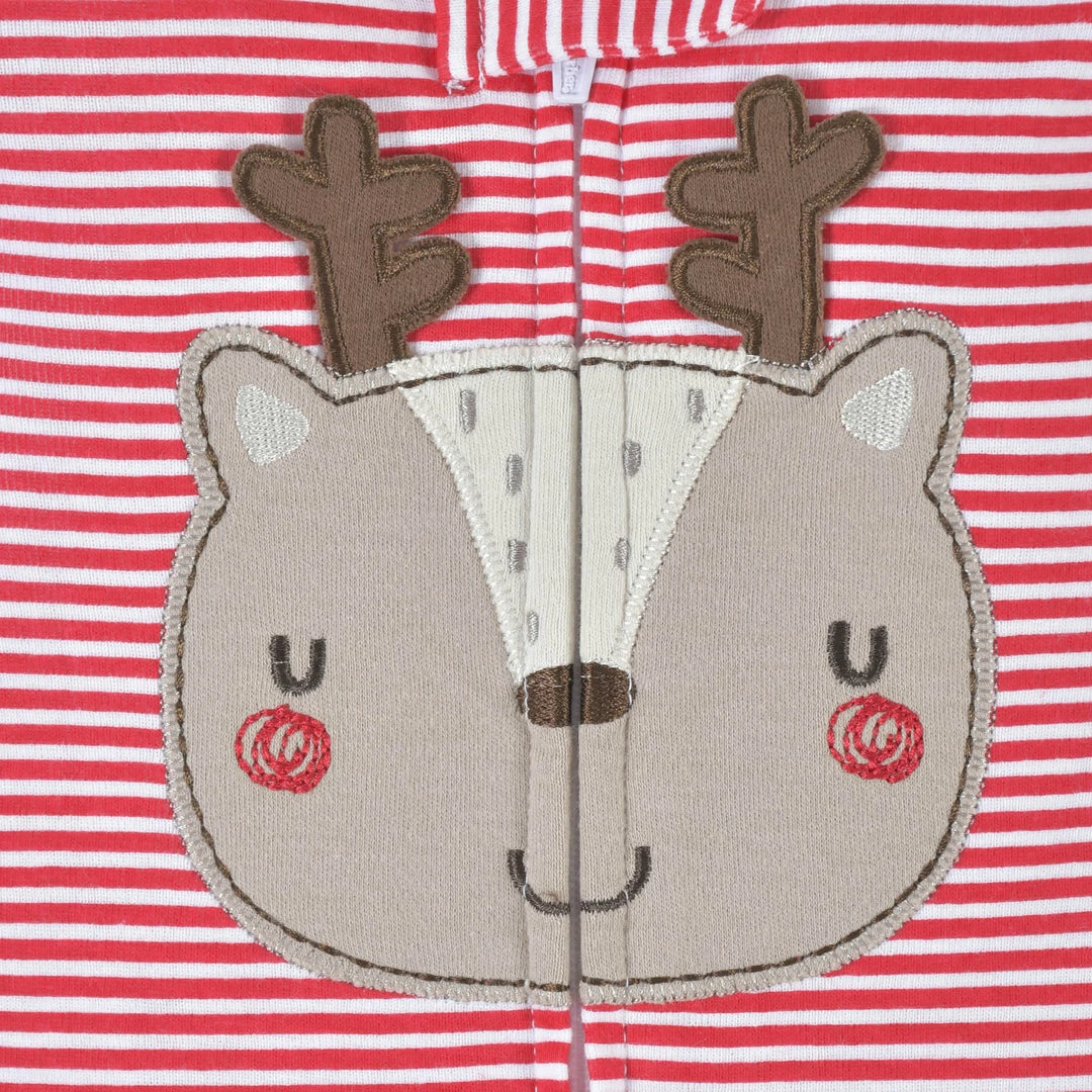Wholesale 👏 Gerber® 2-Piece Baby Neutral Reindeer Face Sleep 'n Play & Hat BabyPreemie - 24M 💯 3 Gerber® 2-Piece Baby Neutral Reindeer Face Sleep 'n Play & Hat BabyPreemie - 24M