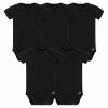 Gerber® BabyPreemie - 24M 5-Pack Baby Black Premium Onesies® Bodysuits