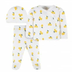 Gerber® 3-Piece Baby Girls Lemon Squeeze Pointelle Take Me Home Set See What's New