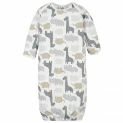 Gerber® 4-Piece Organic Baby Boys Jungle Gowns & Caps