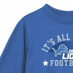 NFL Detroit Lions Boys Long Sleeve Tee Shirt BabyPreemie - 24M
