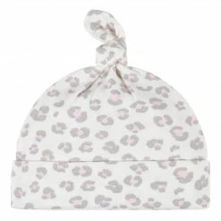 Gerber® 2-Piece Baby Girls Comfy Stretch Floral Leopard Gown & Cap Set