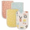 Gerber® 4-Pack Baby Girls Comfy Stretch Flower Pot Burp Cloths