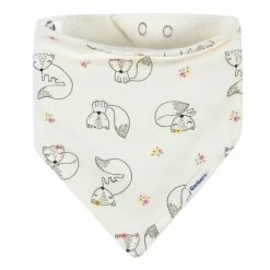 Gerber® 4-Pack Baby Girls Fox Bandana Bibs BabyPreemie - 24M