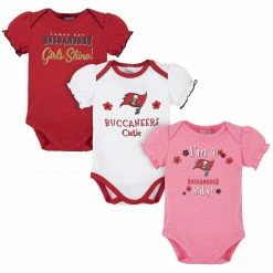 NFL Tampa Bay Buccaneers Baby Girls Short Sleeve Bodysuits