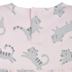 Gerber® BabyPreemie - 24M Baby Girls Comfy Stretch Floral Leopard Dress With Pockets