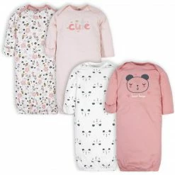 BabyPreemie - 24M Gerber® 4-Pack Baby Girls Bear Gowns
