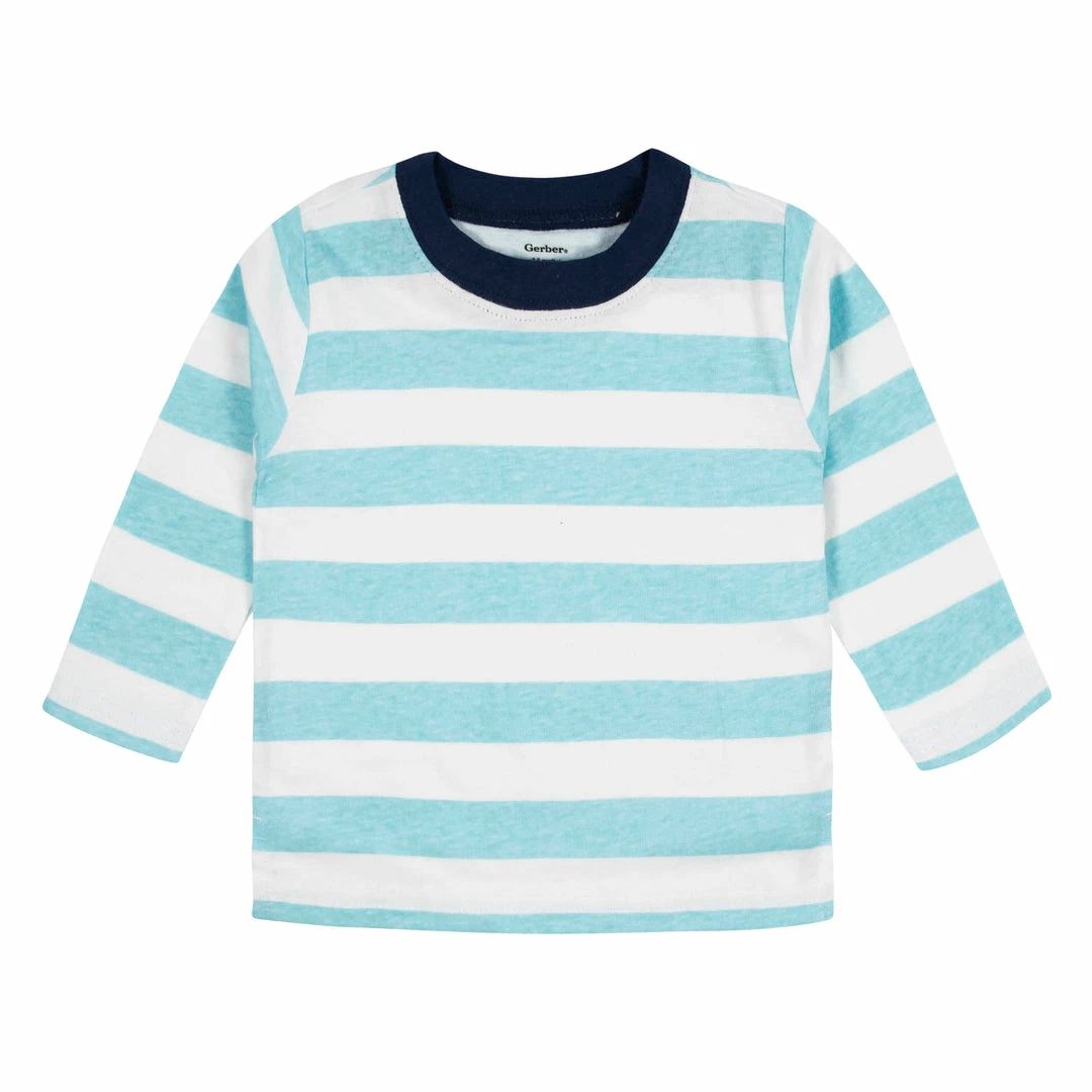 Wholesale 👍 Gerber® 3-Pack Baby & Toddler Boys Royal Blues Long Sleeve Pocket Tees See What's New 🥰 8 Gerber® 3-Pack Baby & Toddler Boys Royal Blues Long Sleeve Pocket Tees See What's New