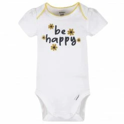 Gerber® 4-Piece Baby Girls Bee Garden Onesies® Bodysuit, Tee, Skort & Pant Set See What's New