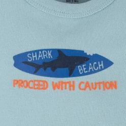 Gerber® See What's New 4-Pack Baby Boys Shark Zone Tank Onesies® Bodysuits