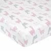 Just Born By Gerber® Pink Llama Ombre Printed Sheet Bedding